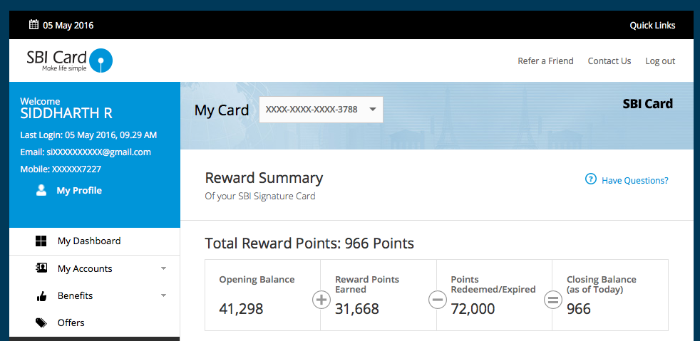 How I Earned Rs 18 000 With SBI Signature Credit Card CardExpert