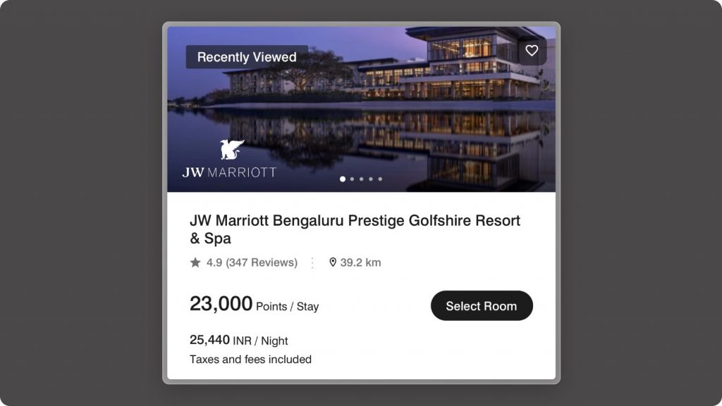 Redeeming HDFC Marriott Bonvoy Free Night Awards CardExpert