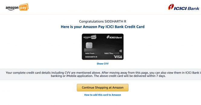 Amazon Credit Card Mobile App