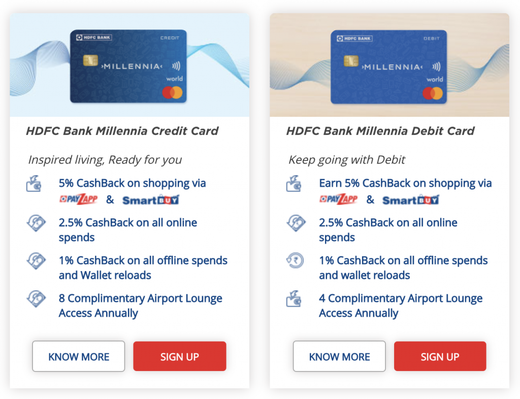 HDFC Bank Launches Credit Debit EMI Prepaid Cards For Millennials 