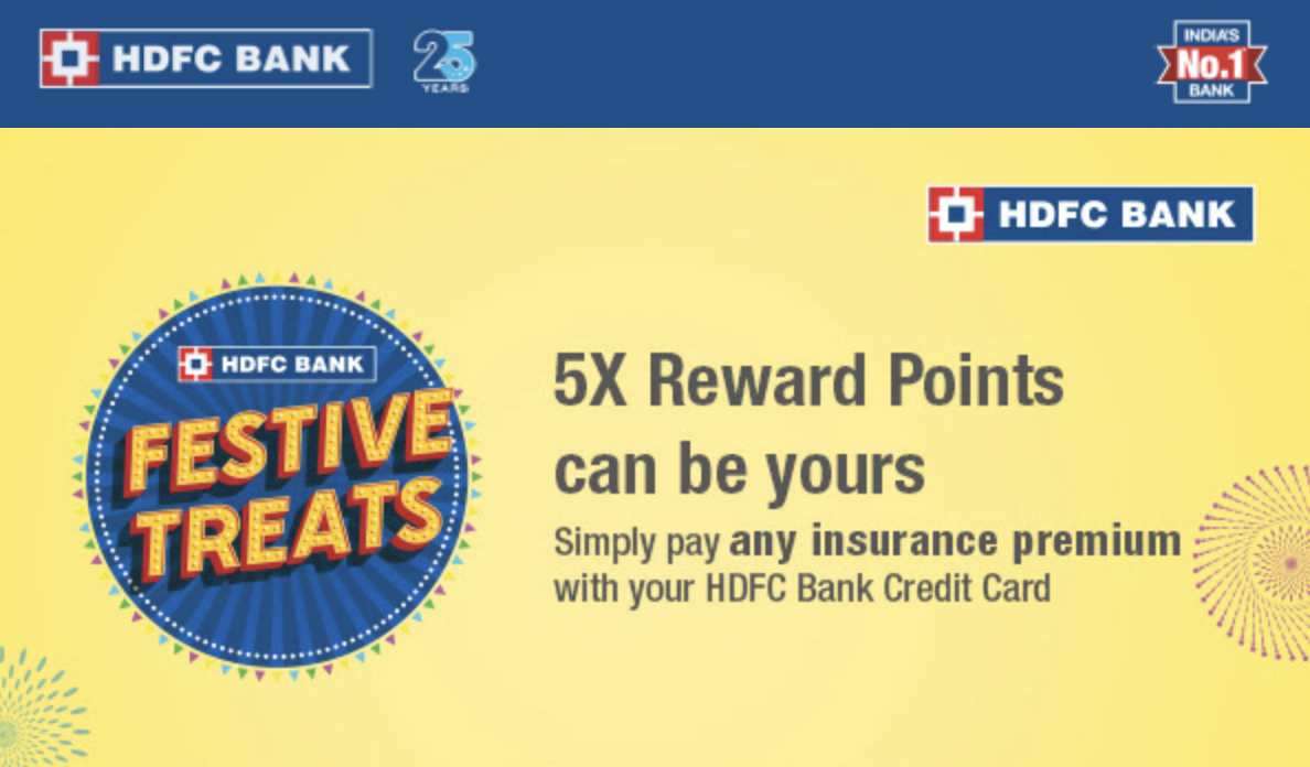 Get 5x Rewards On Insurance Spends With Hdfc Bank Credit Cards Cardexpert 6671