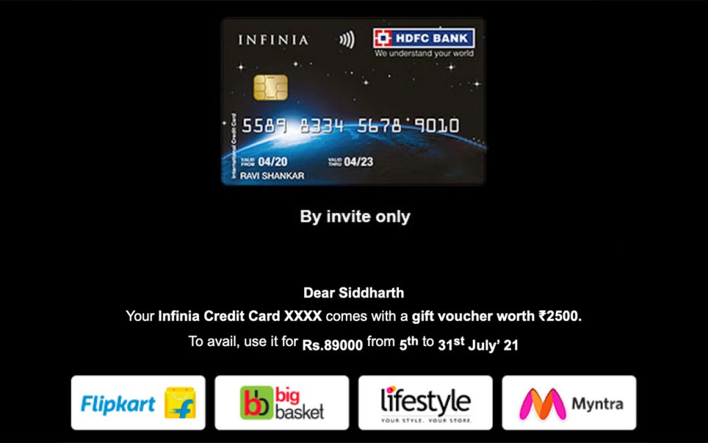 HDFC Credit Card Spend Based Offer – July, Aug 2021 (Targeted) – CardExpert